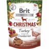Brit Care Functional Snack Christmas, Godbidder, m kalkun & tranebær,150 g