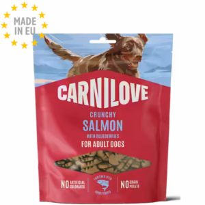 Carnilove Crunchy Snack Godbidder m. Laks & Blåbær 200g, EU
