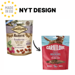 Carnilove Crunchy Snack Godbidder m. Makrel & Hindbær 200g, EU