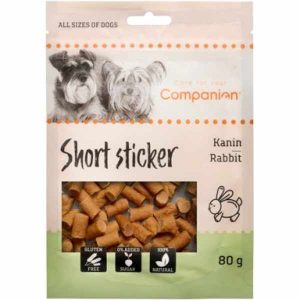 Companion Short Stick,Godbidder m. Kanin, 1,5cm, 80g