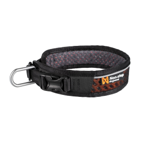 Non-Stop Dogwear, Rock adjustable, Hundehalsbånd, Sort/Brun