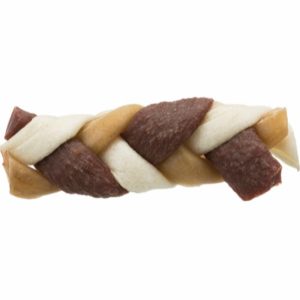 Trixie Denta Fun flettet tyggeben, Okse, 30g