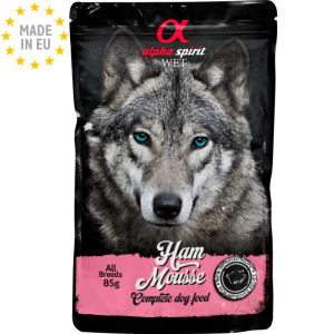 Alpha Spirit Pouch Paté Vådfoder m. Skinke, 85 g