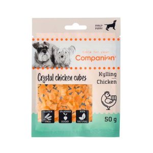 Companion Crystal Kylling Cubes, hvalpegodbidder, 50g