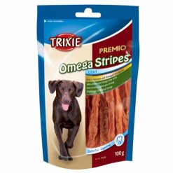 Trixie Premio Omega Stripes, Hundesnacks, 100g