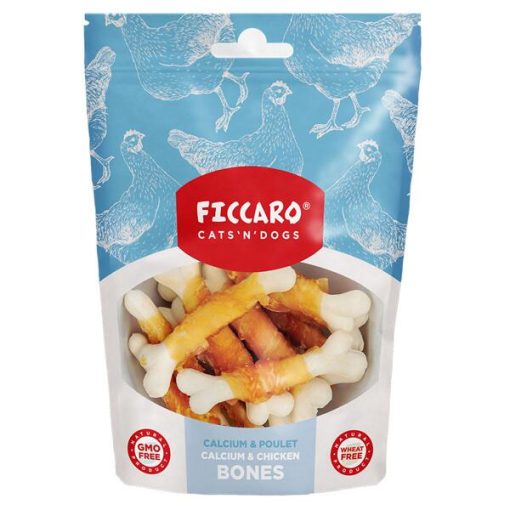 Ficcaro Calcium & Chicken Bones, Hundesnack, 100g