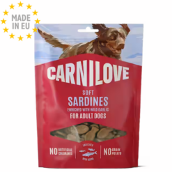 Carnilove Soft Snack m. Sardiner & Vilde Hvidløg 200g, EU