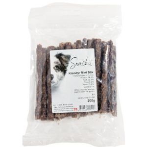 Snack'it Krondyr Mini stix Kødben / Hundesnack 200g