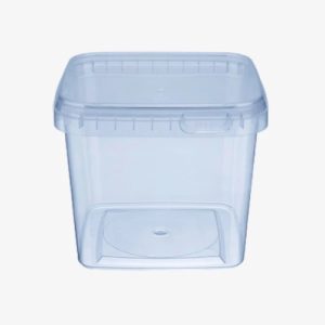 Condibøtte - Opbevaring til godbidder / snacks. 1150 mL – MED låg – 12,9 x 12,9 x 11 cm
