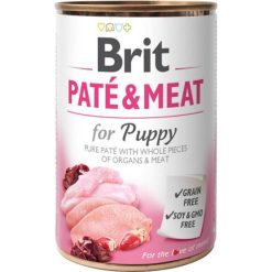 Brit Paté & Meat Hvalpe Vådfoder m. Kylling & Kalkun 400g
