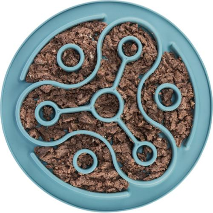 Trixie Slow Feeder Fodermåtte - ø 28cm Blå