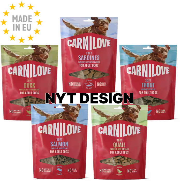 Carnilove Soft snack Godbids Pakke 5 poser, EU