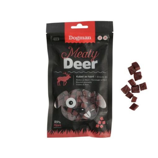 Dogman Meaty Deer Cubes Hjorte Godbidder 80 g