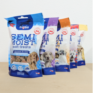 Frigera Semi-moist Pakke, Bløde godbidder til Alle typer Hund, 5 poser