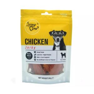 Jerky Time Fedtfattig Hundesnack Jerky Kylling 80g