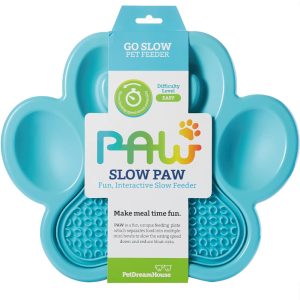 Paw 2-1 slow feeder skål Fodermåtte 36 cm Blå