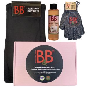 B&B hundepleje startboks Hvalpens første bad ''Rosa æske''