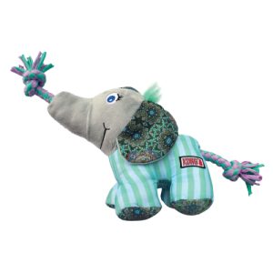 KONG Hundelegetøj m. knude Carnival Elephant Turkis S/M