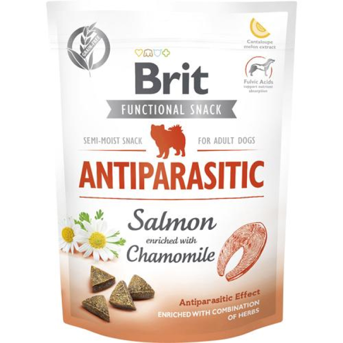 Brit Care Functional Snack Antiparasitic Salmon 150g, Bløde godbidder