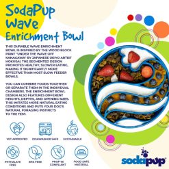 Sodapup Wave Aktivering Slowfeeder Ø20x5cm