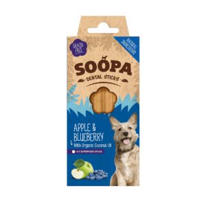 Soopa Dental Sticks Æble & Blåbær 100g