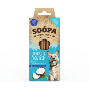 Soopa Dental Sticks Coconut & Chia Seed 100g