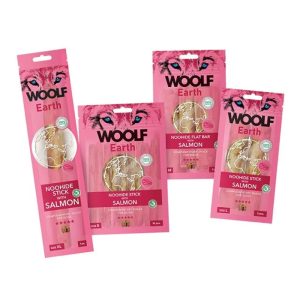 Woolf Earth NooHide Sticks Laks Naturlige Tyggeben