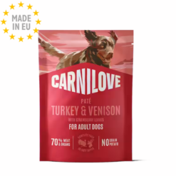 Carnilove Pouch Pate Kalkun & Vildt m. jordbærblade 300g,EU