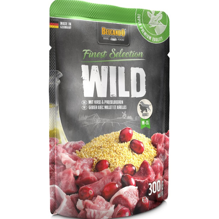 Belcando Pouches Hundefoder Vildt med hirse & tyttebær 300 g