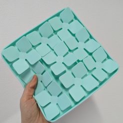 Blomster Slow Feeder Fodermåtte Skål- ø20x2cm Grøn