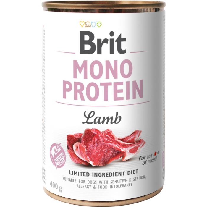 Brit Mono Protein Vådfoder m. Lam 400g