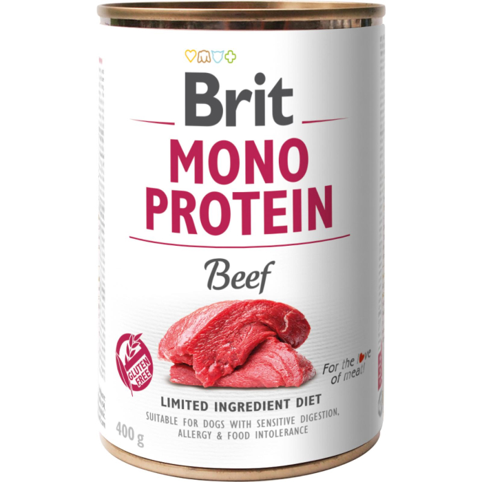 Brit Mono Protein Vådfoder m. Okse 400g