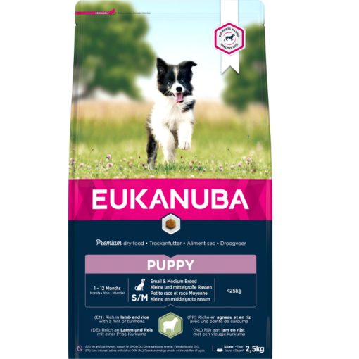 Eukanuba Hvalp Små/mellem racer hundefoder med lam & ris 2,5 kg