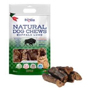 Frigera Natural Hundesnack Bøffel Lunger 250gr
