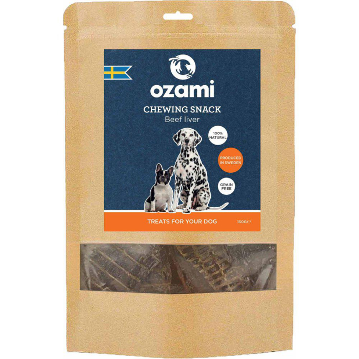 Ozami Premium Beef Liver Tyggeben Med Okse Lever 150g
