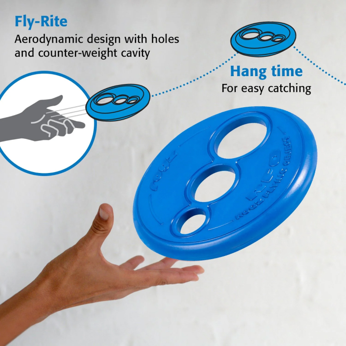 Rogz Frisbee Hundelegetøj Flyder Ø23 cm Blå