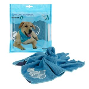 CoolPets Cooling- Køle Bandana Til Hund 60x60cm L Blå