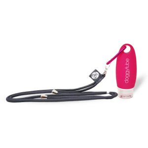 Doggytube Genopfyldelig Fodertube med justerbar strop til Hundetræning 89ml, Pink
