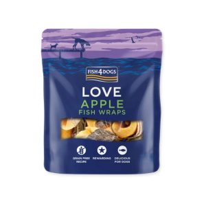 Fish4Dogs Love Apple Fish Wraps Snacks til Hund 90g