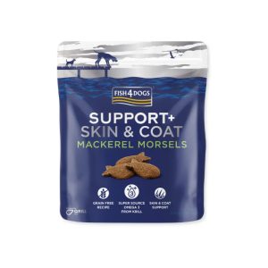 Fish4Dogs Support+ Skin & Coat Makrel Snacks til Hund 225g