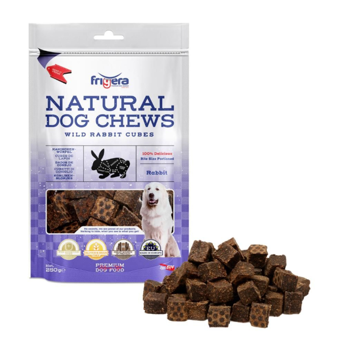 Frigera Natural Dog Chews Hundesnack Kanin tern 250g