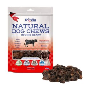 Frigera Natural Dog Chews Hundesnack Oksehjerter 250gr