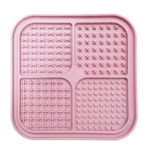 Nordic Paws Slikkemåtte Slowfeeder Hvalp, Lyserød Ø20cm