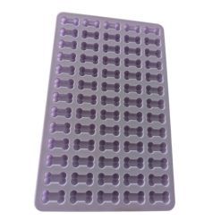 Silikone Poteform til hjemmelavede godbidder 65 kødben, 20x12cm Lilla
