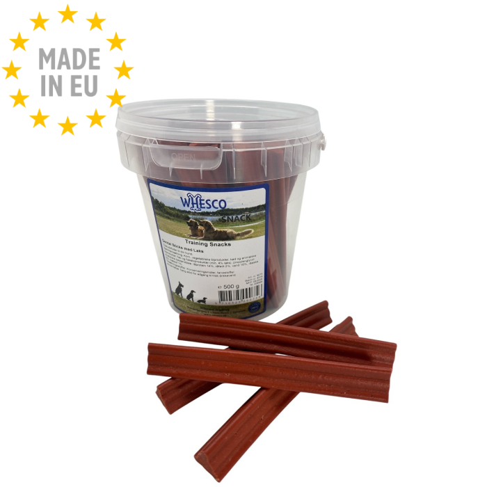 Whesco Dental Stick tyggeben til hund Laks, 500g