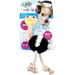 AFP(AllForPaws) Hundelegetøj Ultrasonic Struds 28,5 x 16 x 8,5 cm. Med Ultralyd for lydløs piv