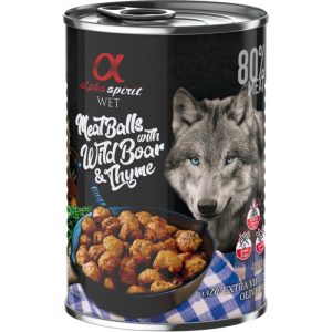 Alpha Spirit Vådfoder Kødboller m. Vildsvin og Timian, 400g