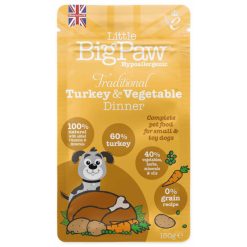 Little Big Paw Pouch Kalkun & Grønsager Dinner Fuld/ Vådfoder 150g