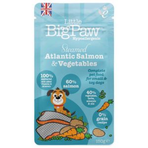 Little Big Paw Pouch Laks & Grønsager Dinner Fuld/ Vådfoder 150g