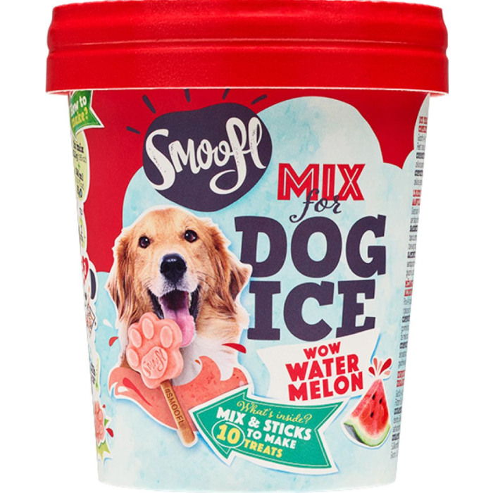Smoofl Lav is til hund Køle hundesnack, Vandmelon med spiselige pinde